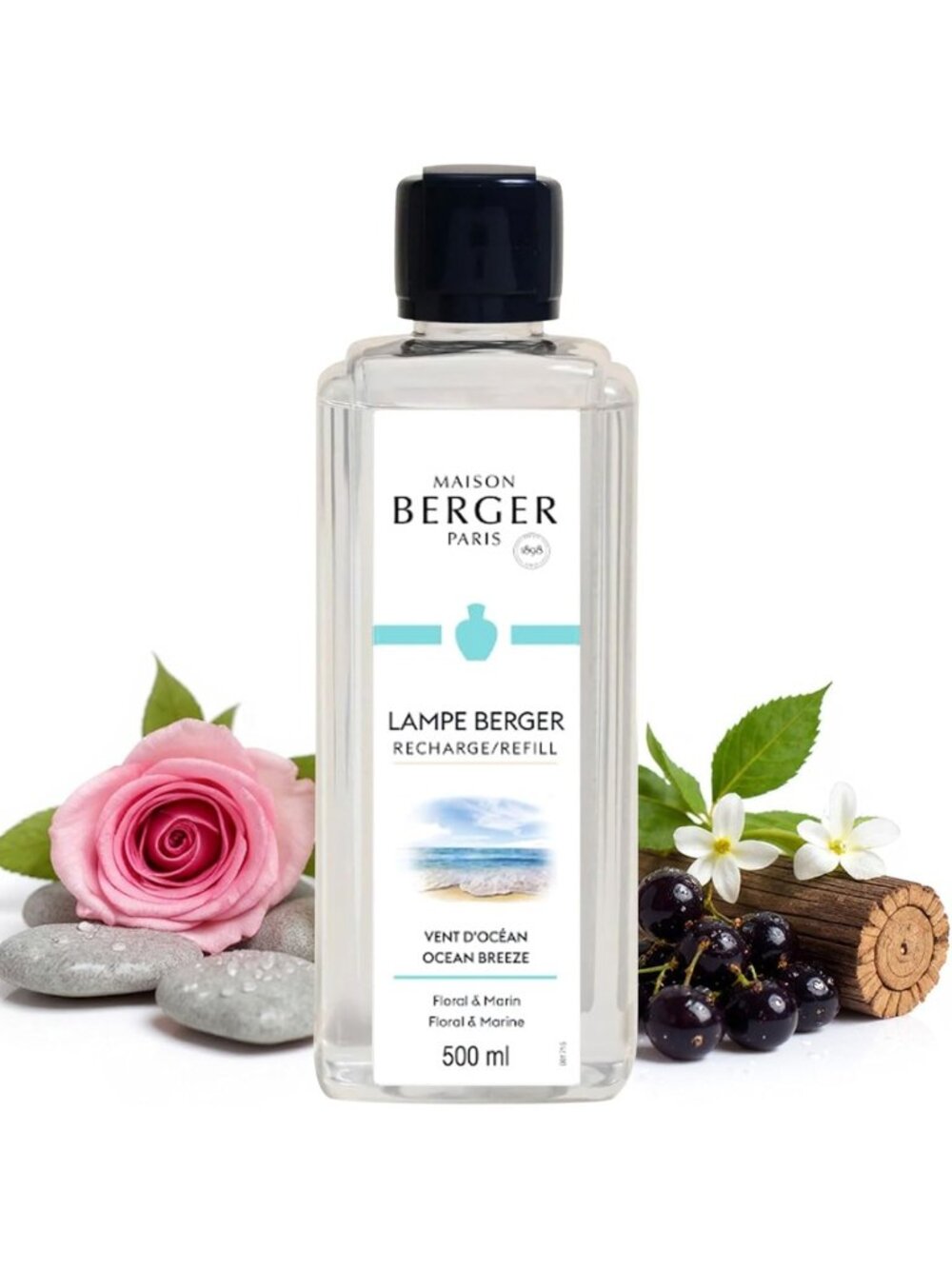 Ocean Breeze Fragrance Refill 500ml | Catalytic Lamp Oil, Odor Neutralizer